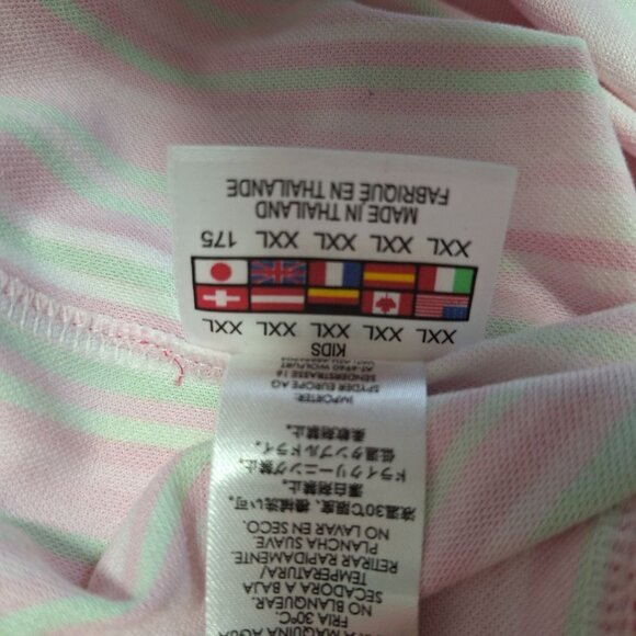 Spyder‎ Kids XXL Long Sleeve Fishing Shirt Pink Stripe Quarter Zip Girl Teen - Picture 7 of 10